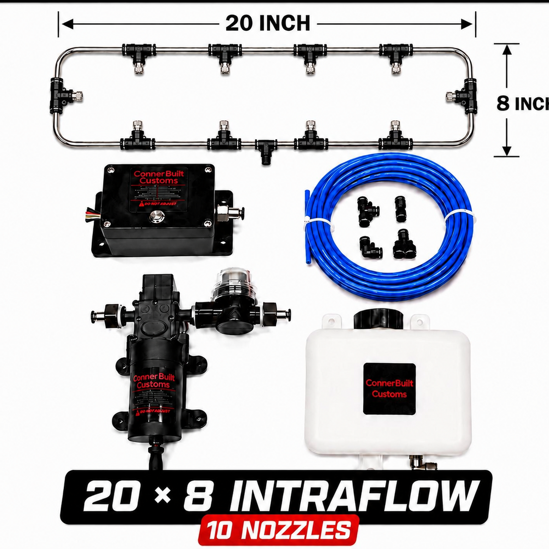 Boost-Activated Intercooler Water Spray Cooling Kit with upgraded Intraflow bar