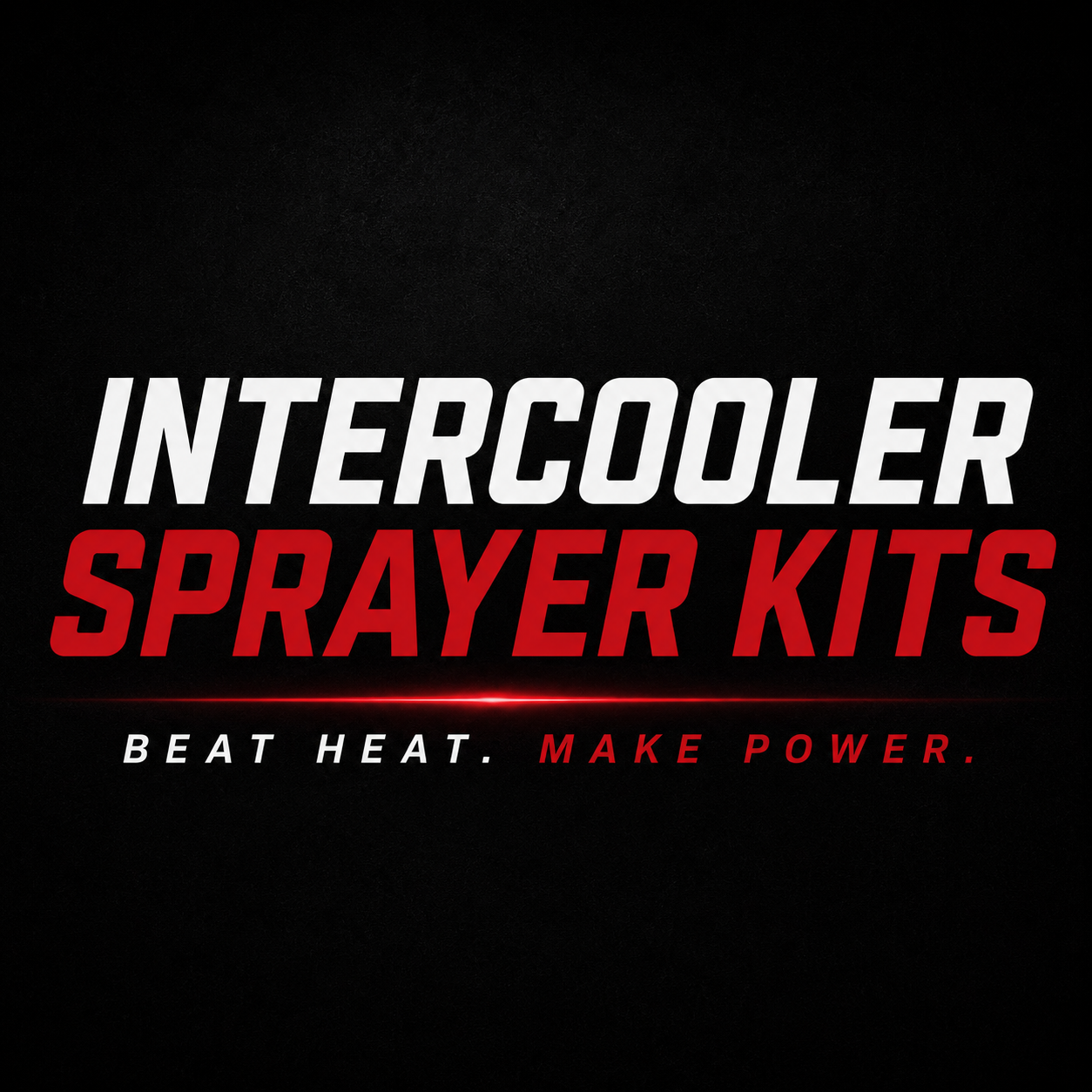 Intercooler Spray Kits