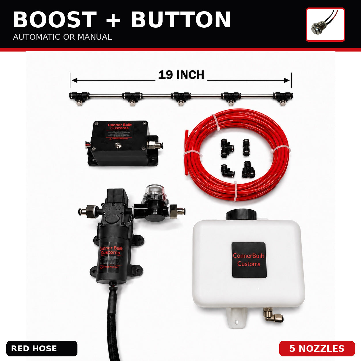 Boost + Button Intercooler Spray Kit