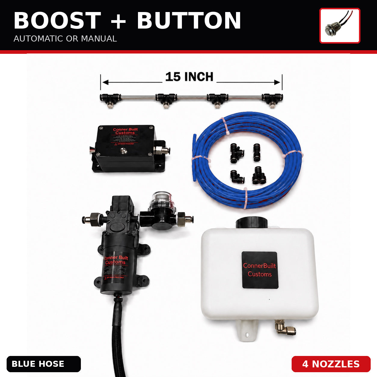 Boost + Button Intercooler Spray Kit