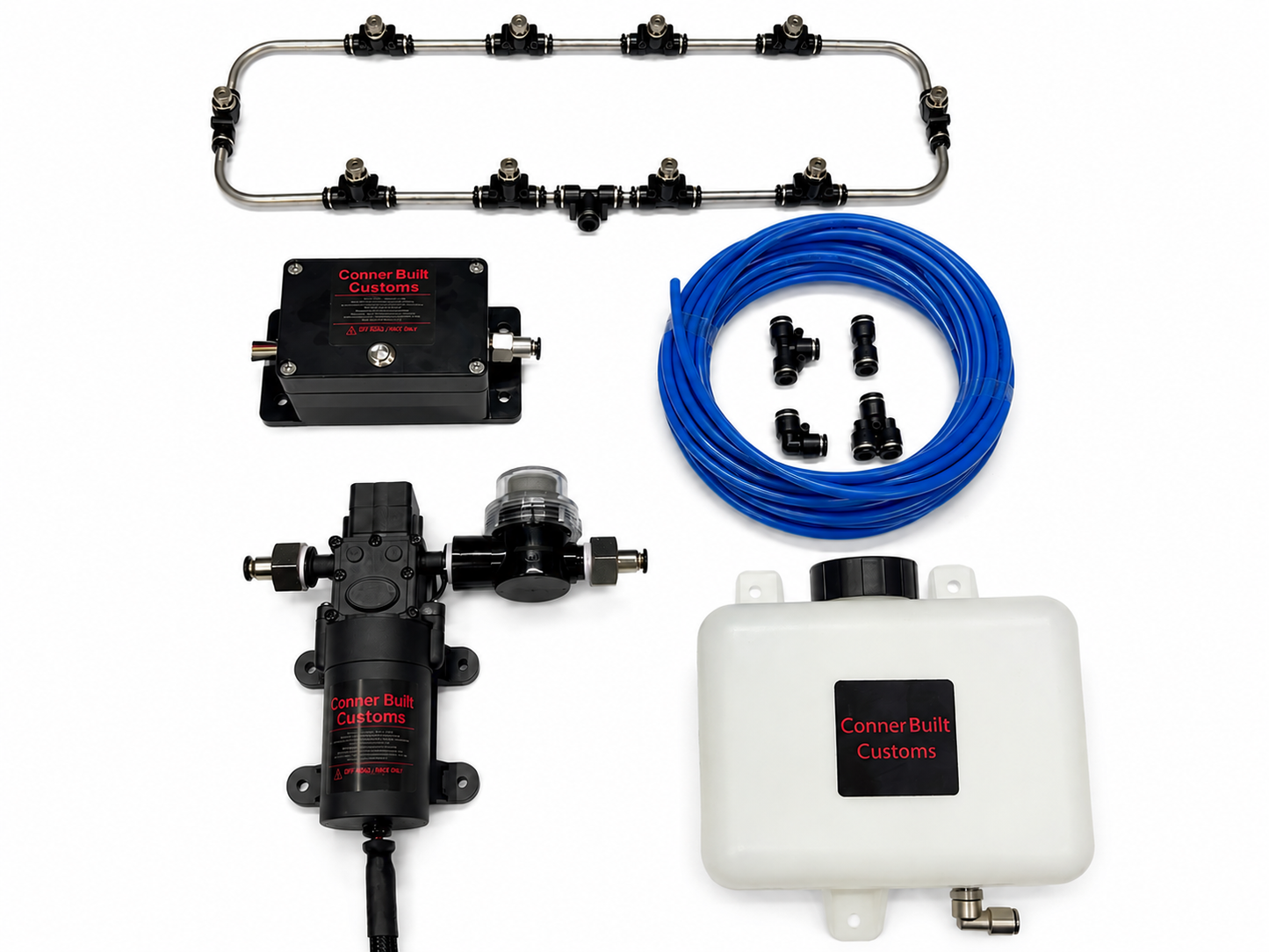 Boost-Activated Intercooler & Radiator Water Spray Cooling Kit with upgraded Intraflow Beat Heat bar