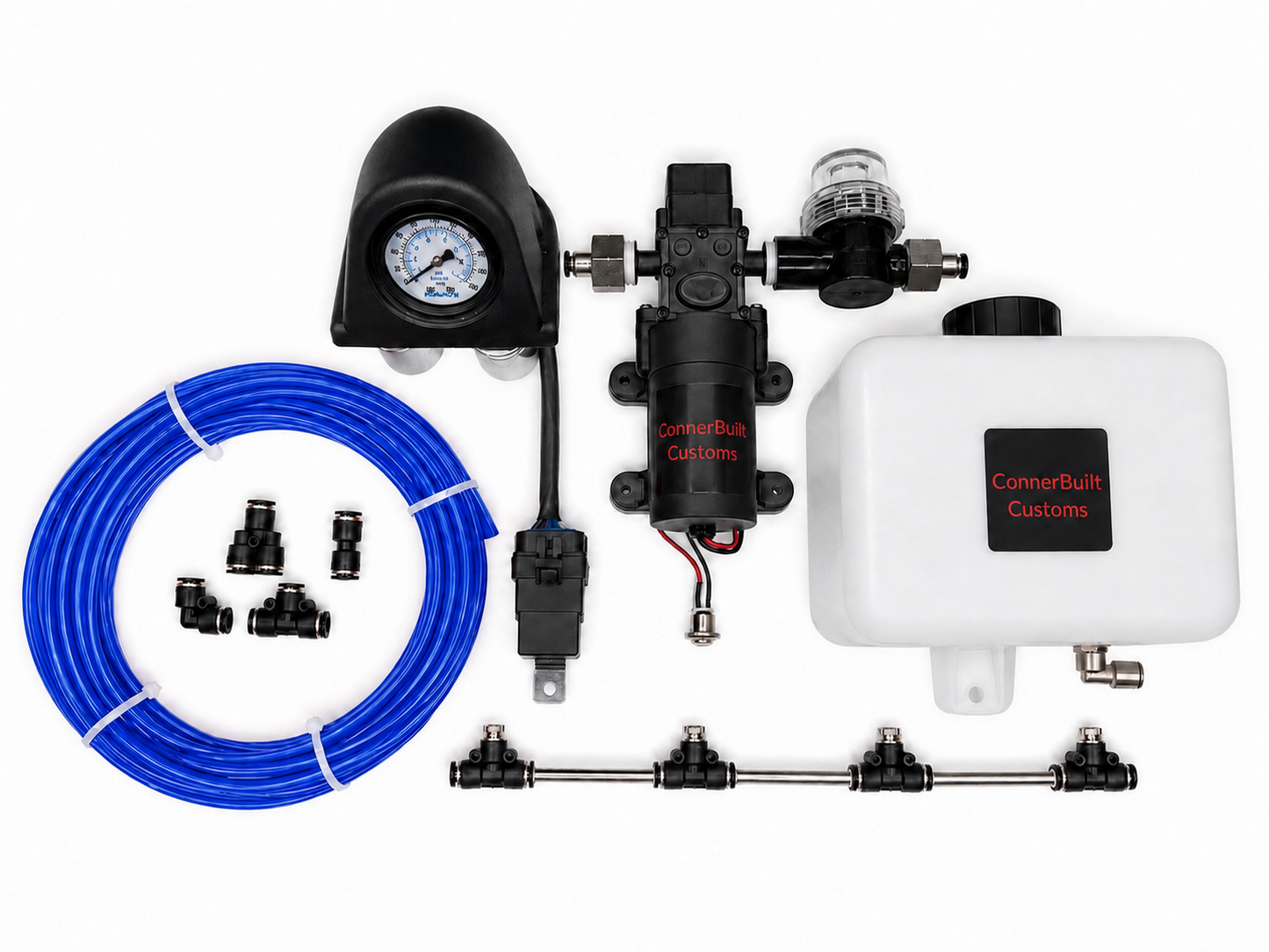 Boost-Activated Intercooler & Radiator Water Spray Cooling Kit