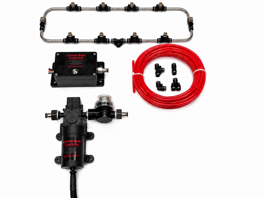 Boost-Activated Intercooler & Radiator Water Spray Cooling Kit with upgraded Intraflow bar, OEM reservoir adapter